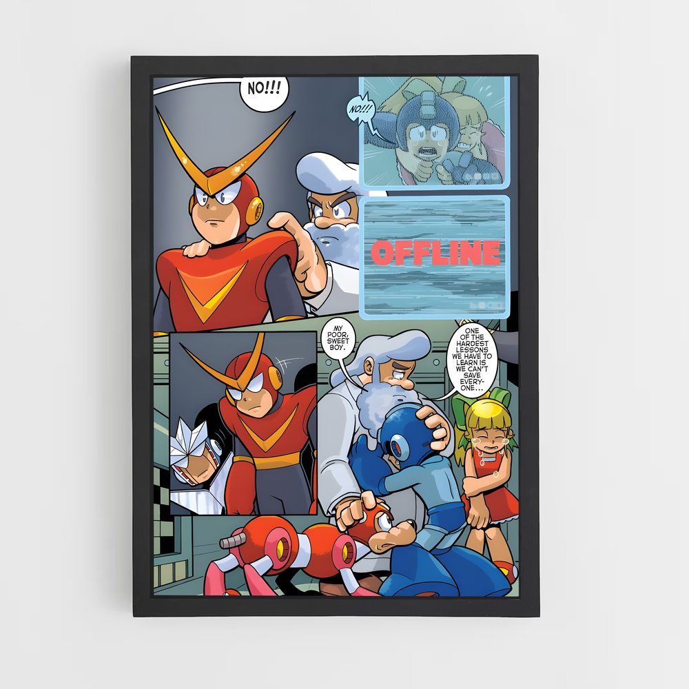 Poster Luminescence – affiche Mega man (vue 2)